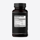 STELLAR SECRET RELAXING. A black supplement bottle showing the Supplement Facts label on a light gray background.